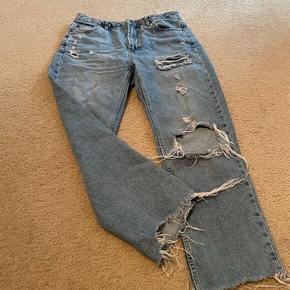 COPY - Boyfriend Straight Jeans Distressed! - Picture 3 of 7